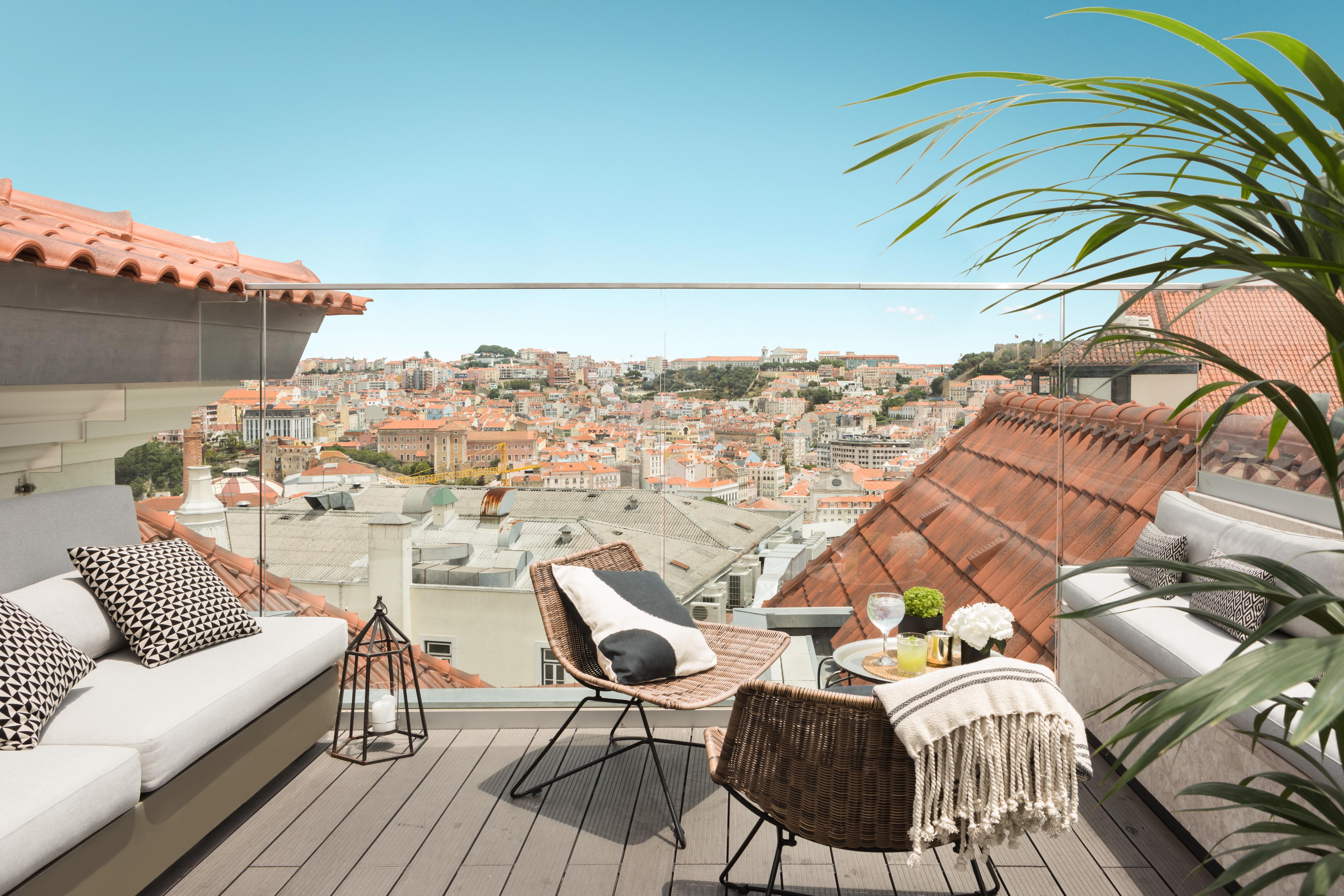 The Lumiares Hotel & Spa - Small Luxury Hotels Of The World Lisboa Екстериор снимка The rooftop terrace